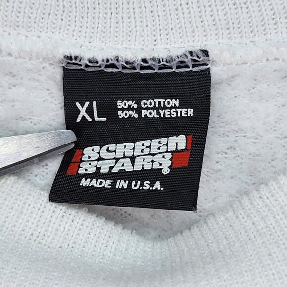 VTG 90s Christmas Sweatshirt Adult XL Noel Bunny Reindeer Bear Graphic Holiday - Picture 13 of 14